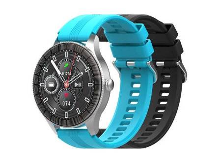 Умные часы HIPER IoT Watch GTR, черный/голубой