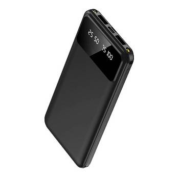 Внешний аккумулятор Dorado 10 000 mAh с фонариком, черный Внешний аккумулятор Dorado 10 000 mAh с фонариком, черный