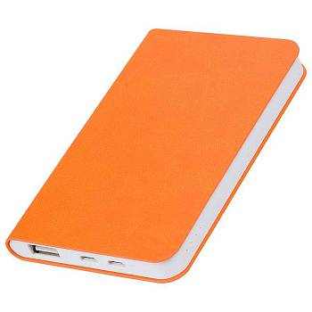 Универсальный аккумулятор "Softi" (5000mAh),оранжевый, 7,5х12,1х1,1см, искусственная кожа,пл Универсальный аккумулятор "Softi" (5000mAh),оранжевый, 7,5х12,1х1,1см, искусственная кожа,пл