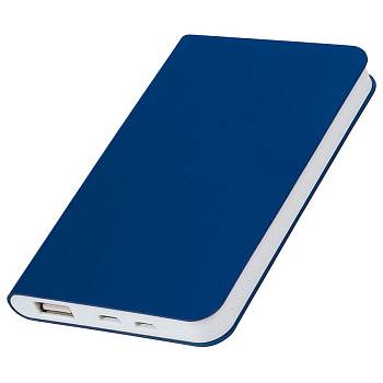 Универсальный аккумулятор "Softi" (5000mAh), темно-синий, 7,5х12,1х1,1см, искусственная кожа Универсальный аккумулятор "Softi" (5000mAh), темно-синий, 7,5х12,1х1,1см, искусственная кожа