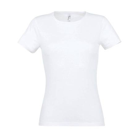 Футболка женская MISS, белый, S, 100% хлопок