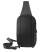 Сумка на плечо  водостойкая "Sling", чёрный, 33 х 18 х11 см, 100%  полиуретан