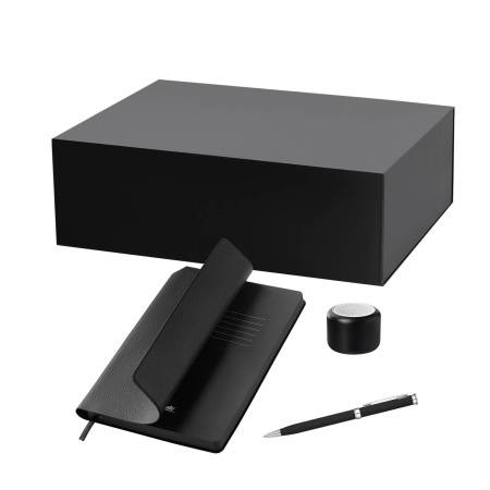 Подарочный набор Passion, Molto, серебряный (колонка, ежедневник