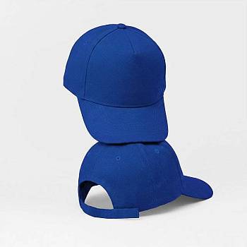 Бейсболка "Poly" 5-ти панельная 120 гр, кл.синий