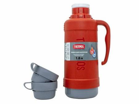 Термос со стеклянной колбой тм THERMOS PICNIC 40 Series Red 1,8L