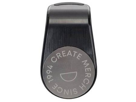 Магнитный держатель для телефона "Magrip", черный (гравировка)