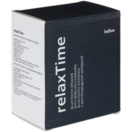 Bluetooth-колонка с беспроводной зарядкой relaxTime, белая