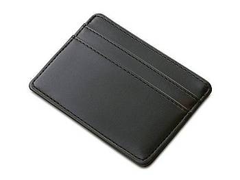 Картхолдер для двух карт и наличных денег с зажимом "Crave", черный