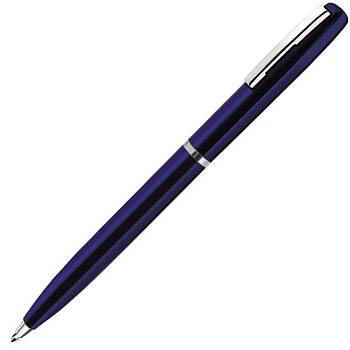 CLICKER, ручка шариковая, синий/хром, металл CLICKER, ручка шариковая, синий/хром, металл