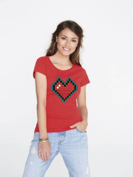Футболка женская Pixel Heart