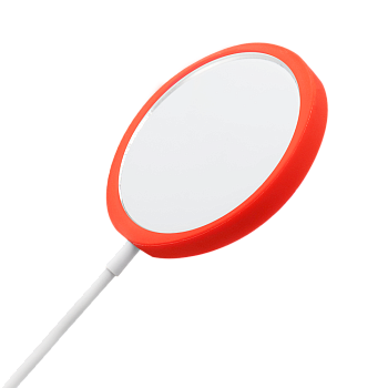 Беспроводное магнитное зарядное устройство Fomax 15W To Go, белый/красный