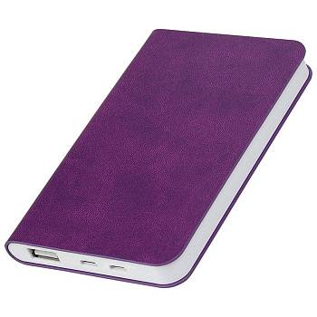 Универсальный аккумулятор "Softi" (5000mAh),фиолетовый, 7,5х12,1х1,1см, искусственная кожа Универсальный аккумулятор "Softi" (5000mAh),фиолетовый, 7,5х12,1х1,1см, искусственная кожа