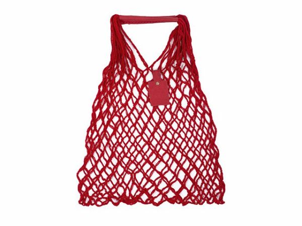 Авоська «Dream» из натурального хлопка с кожаными ручками, 15 л