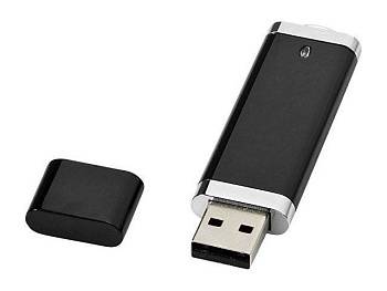 Флеш-карта "Flat" USB 2.0 на 4 Гб, черный Флеш-карта "Flat" USB 2.0 на 4 Гб, черный