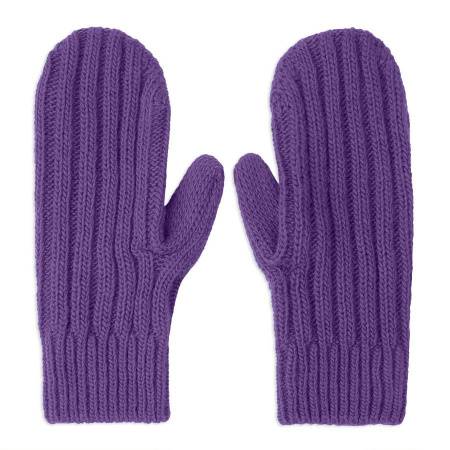 Варежки вязаные НАСВЯЗИ©, бежевый меланж, 30% шерсть