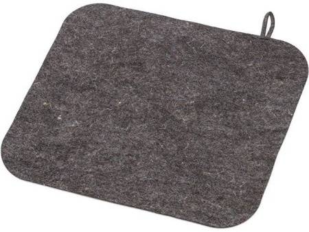 Банный набор из шапки, рукавицы и коврика "Calm", серый