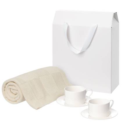 Подарочный набор Mokko, Сella, серый в коробке-пакете (две чайных пары