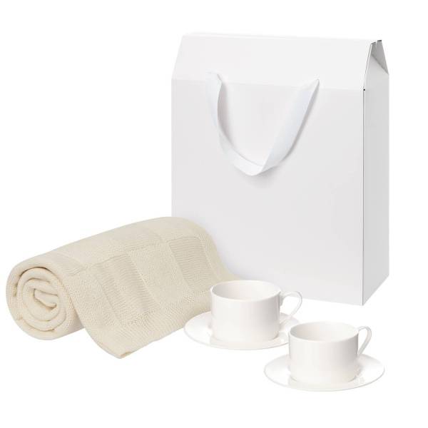 Подарочный набор Mokko, Сella, серый в коробке-пакете (две чайных пары