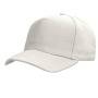 Бейсболка "Boston", 5 клиньев, металлическая застежка, белый, 100% хлопок