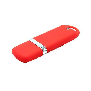 Флешка Shape с покрытием Софт Тач, 16 Гб, красная Флешка Shape с покрытием Софт Тач, 16 Гб, красная