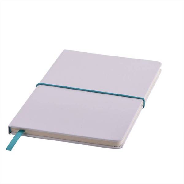 Блокнот Belto, А5, белый/бирюзовый