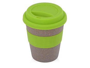 Стакан с силиконовой крышкой "Café", зеленое яблоко Стакан с силиконовой крышкой "Café", зеленое яблоко