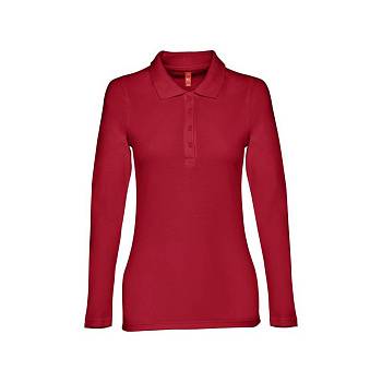 Рубашка-поло женская BERN WOMEN, д/р, бордовый, S, 100% хлопок, плотность 210 г/м2 Рубашка-поло женская BERN WOMEN, д/р, бордовый, S, 100% хлопок, плотность 210 г/м2
