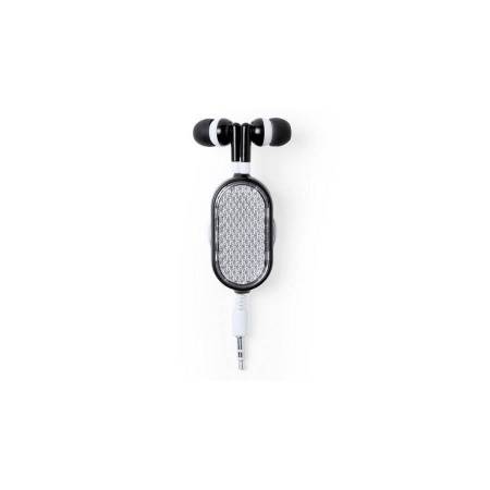 Наушники со светоотражателем и держателем RASUM, белый, 2х8,6х2,6 см