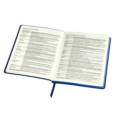 Ежедневник недатированный Arti, B6+, серебристый, кремовый блок, синий обрез