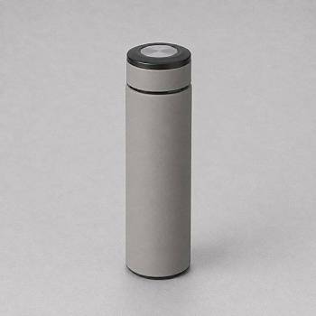 Вакуумный термос "Vacuum Flask C1", soft touch, 420мл, серый