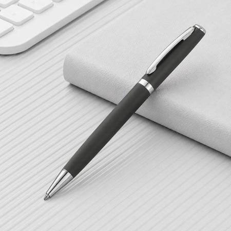 Ручка металлическая soft-touch шариковая «Flow»