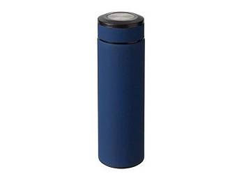 Вакуумный термос "Vacuum Flask C1", soft touch, 420мл, темно-синий