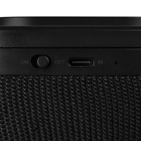 Колонка c беспроводной зарядкой Esca, черная Колонка c беспроводной зарядкой Esca, черная