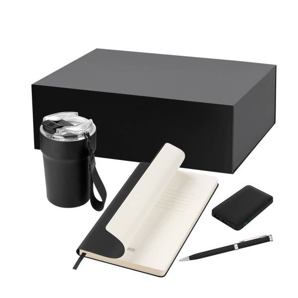 Подарочный набор Monaco, белый (термокружка, аккумулятор, ежедневник