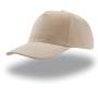 Бейсболка "LIBERTY FIVE", 5 клиньев,  застежка на липучке, бежевый, 100% хлопок