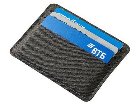 Подарочный набор "Consul": обложка для паспорта и картхолдер, серый