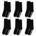 Набор из 6 пар носков Hard Work Black, размер 38-41