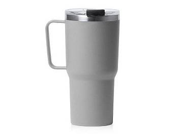 Термокружка «Кенчер» с двойными стенками из нержавеющей стали 304 и полипропилена, серый