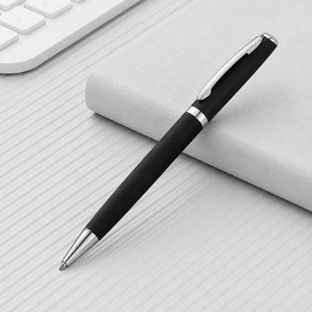 Ручка металлическая soft-touch шариковая «Flow»