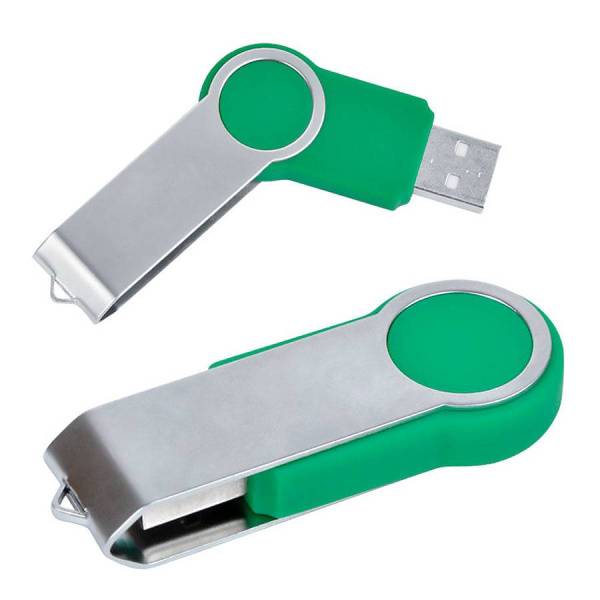 USB flash-карта "Swing" (8Гб),зеленая,6х2,3х1см,металл