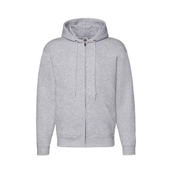 Толстовка "PREMIUM HOODED SWEAT JACKET", бордовый_L, 70% х/б, 30% п/э