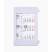 Календарь настольный на 2 года, серый с белым , 18х11 см, пластик, шелкография, тампопечать