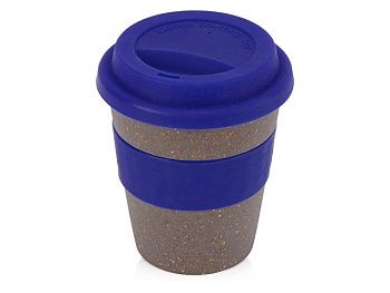 Стакан с силиконовой крышкой "Café", темно-синий Стакан с силиконовой крышкой "Café", темно-синий