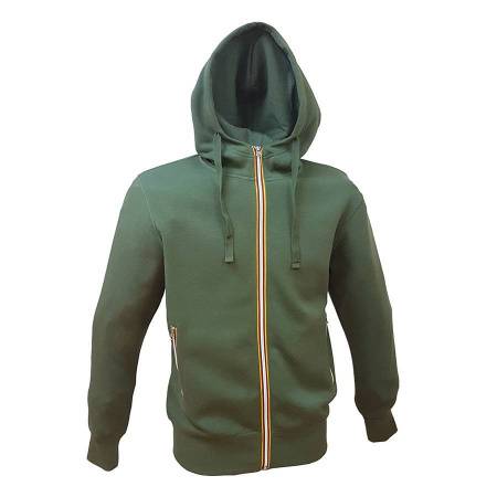 Толстовка мужская "LAS VEGAS MAN", зеленый, S, 65% полиэстер, 35% хлопок