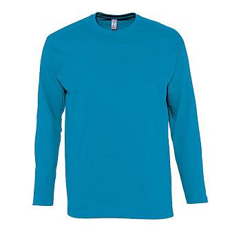 Футболка мужская с длинным рукавом MONARCH, аква, 4XL, 100% хлопок, 150 г/м2 Футболка мужская с длинным рукавом MONARCH, аква, 4XL, 100% хлопок, 150 г/м2