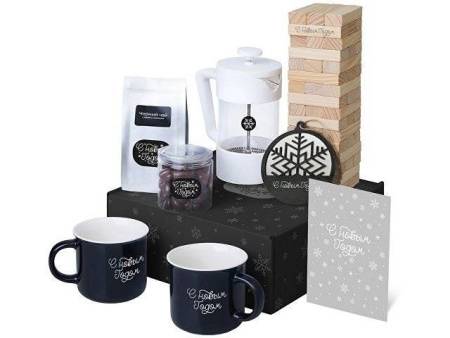 Подарочный набор «Re:Together» с френчпрессом, кружками и дженгой