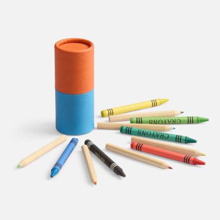 Набор цветных карандашей с мелками Kiddo Tube