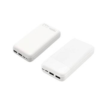 Внешний аккумулятор Vekta, 16000mAh, белый Внешний аккумулятор Vekta, 16000mAh, белый