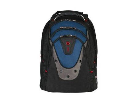 Рюкзак Ibex WENGER 17", черный/синий, полиэстер/ПВХ, 37 x 26 x 47 см, 23 л