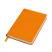 Бизнес-блокнот "URBAN", 130 ? 210 мм,  оранжевый,  мягкая обложка,  блок-линейка